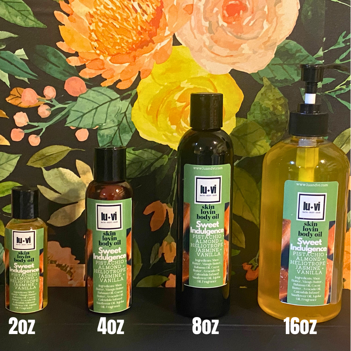 16 oz Skin Loving Body Oils (A-L)