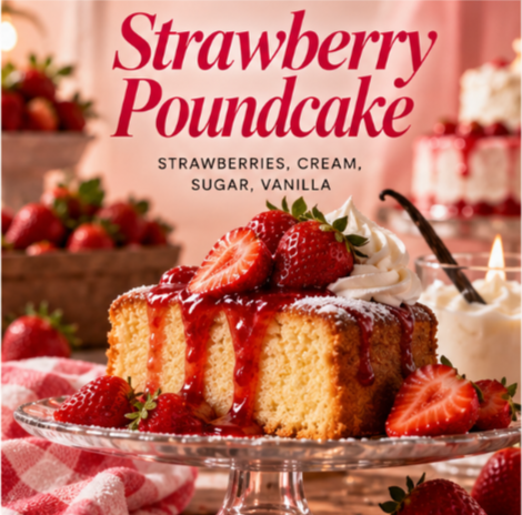 Strawberry Poundcake