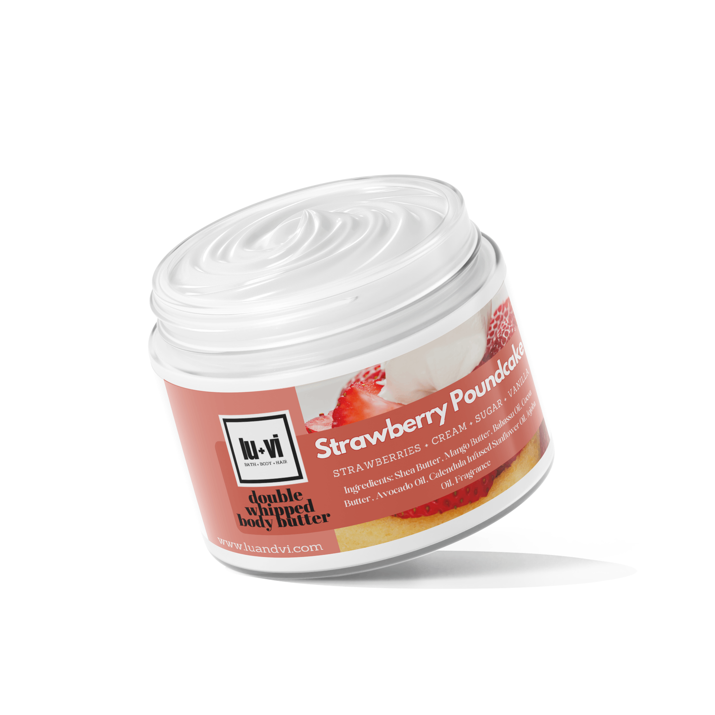 Strawberry Poundcake (Strawberries + Cream + Sugar + Vanilla)